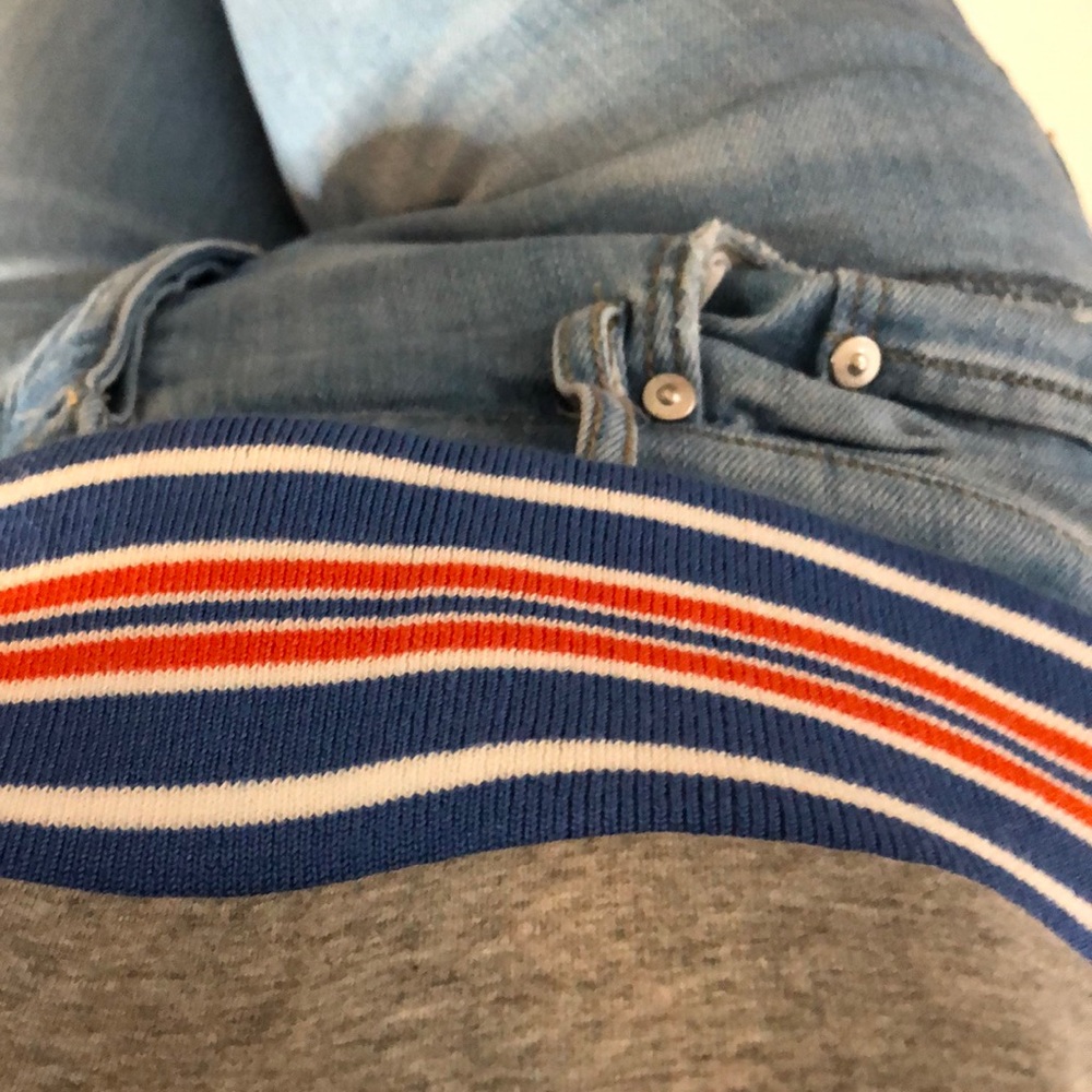 NWOT MOELLEUX  banded stripe top - Picture 5 of 7
